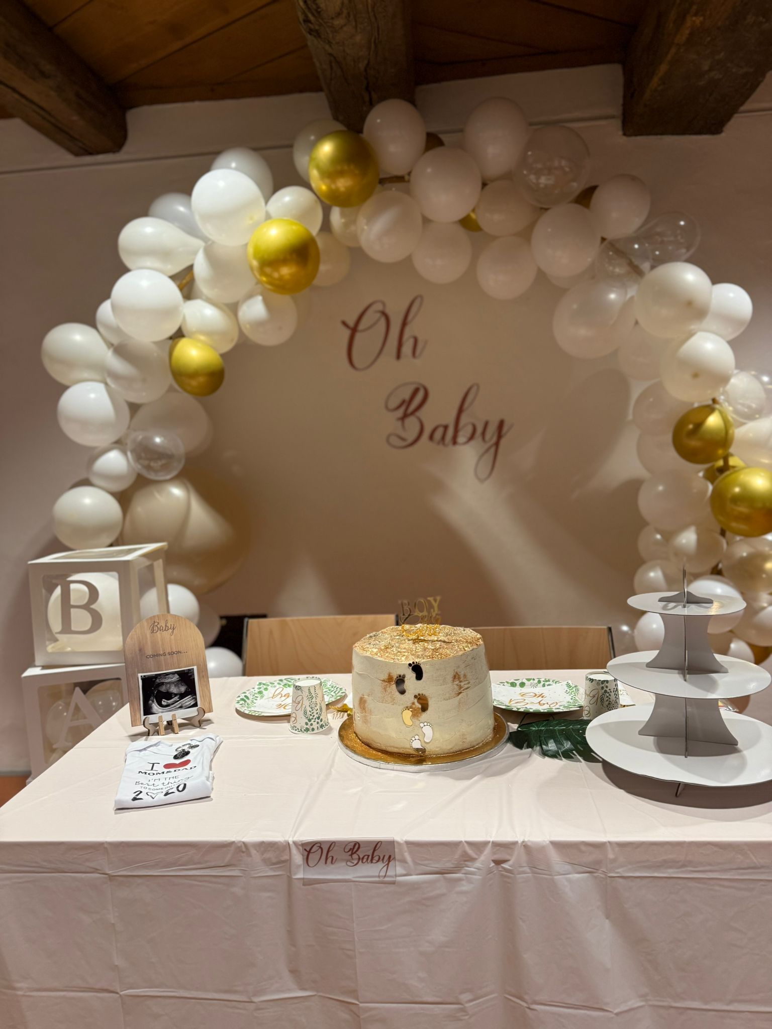 Festliche Dekoration für Geburtstag oder Baby Shower
